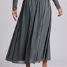 02 saia de tule com elastico midi margot cinza
